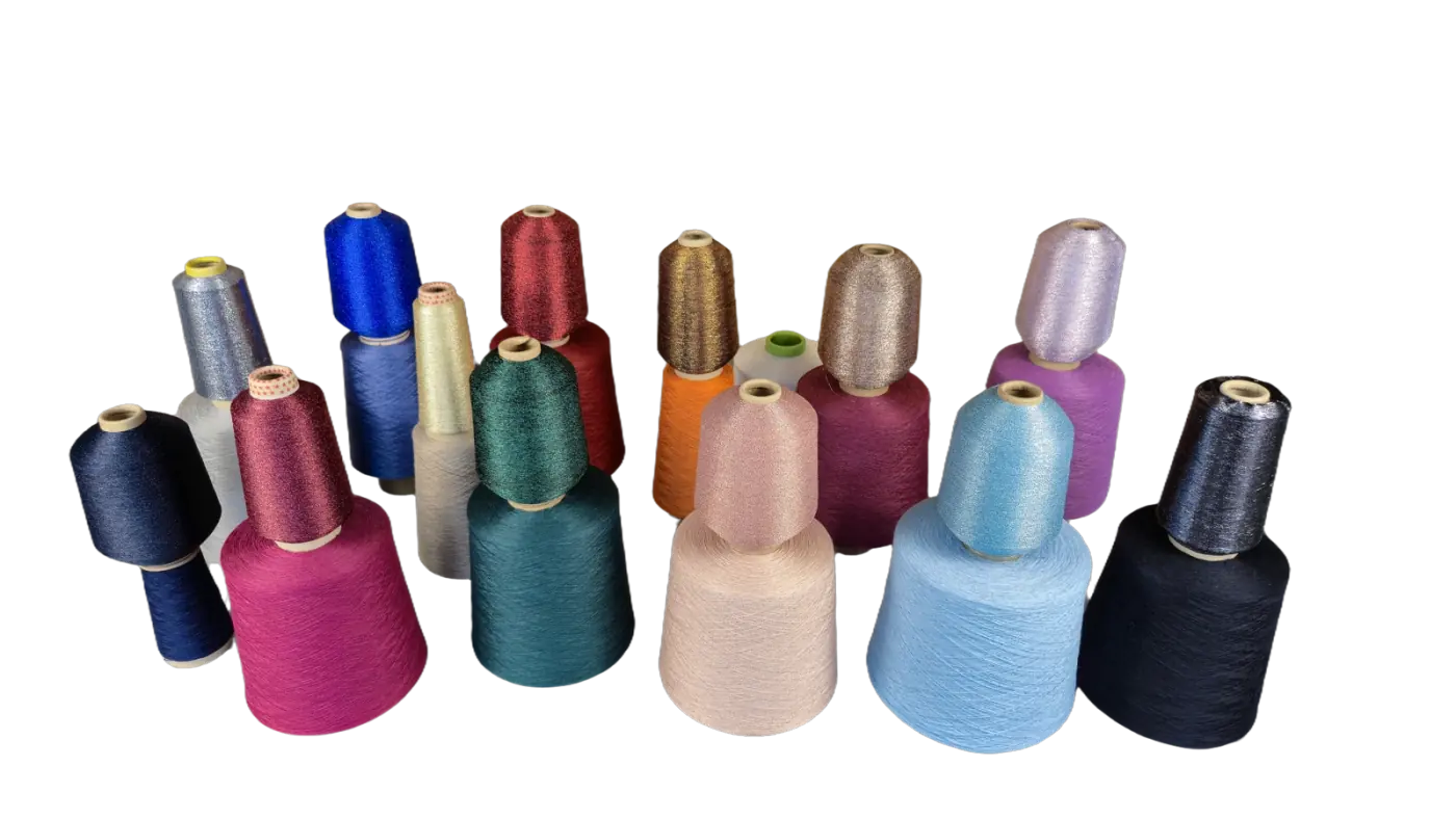 Yarn cones prepared for knitwear production