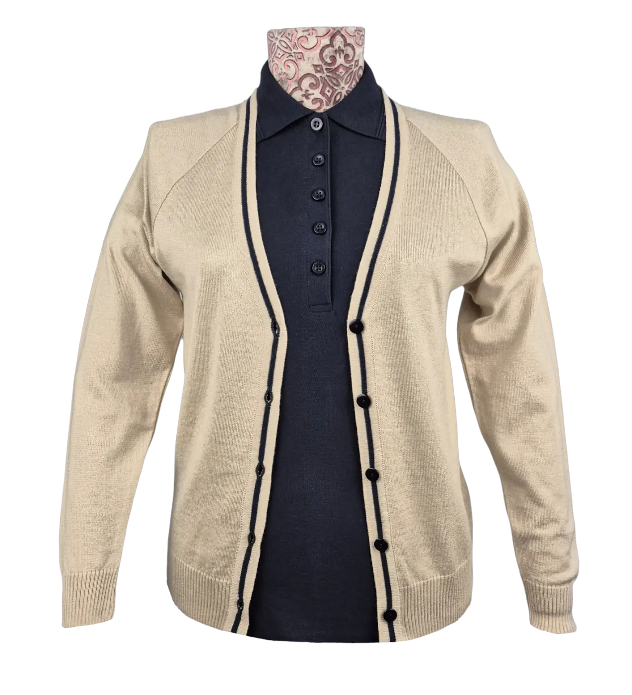 Knitwear sample produced for business and institutional apparel programs