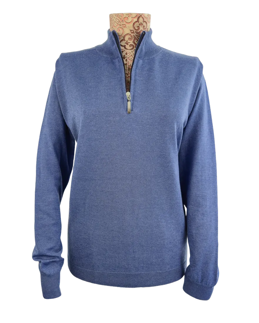 Zip-front knitted jacket
